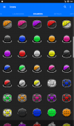 Flat Black and Teal Icon Pack screenshot 10