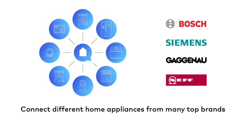 Connect Bosch, Siemens and other home appliances to the app