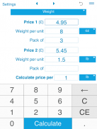 Unit Price Calculator screenshot 0