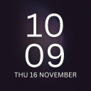 Galaxy S9 Plus Digital Clock Widget App Icon