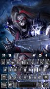 Rock Roaring Skull Keyboard Theme screenshot 2