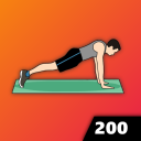 200 Push Ups - Calisthenics Bodyweight Workouts Icon
