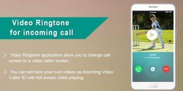 Video Ringtone Incoming Calls screenshot 0