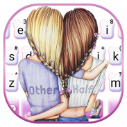 Tema Keyboard Bff Friends screenshot 2