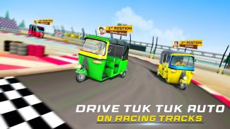 Tuk Tuk Auto Rickshaw Racing screenshot 0