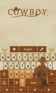 Cowboy Keyboard Theme & Emoji screenshot 4