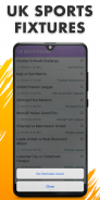 UK Sports Fixtures screenshot 0