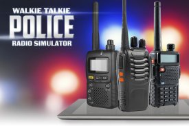 Police walkie-talkie radio sim screenshot 0