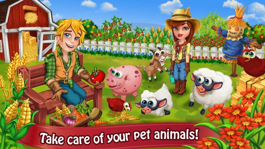 Farm Day Village Farming 1 2 36 ดาวโหลด Apk ของแอนดรอยด Aptoide - roblox feed your pets 1 จำลองการใหอาหารสตวและทำฟารม แตกงง