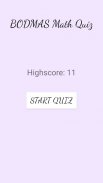 High IQ BODMAS Math Quiz screenshot 0