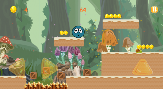 Blue Ball Adventure - Ball in Jungle Adventures screenshot 2