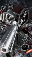 3D Death Skull Gun Theme screenshot 1