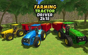 Real Tractor Cargo Transport : New Farming Game 3D screenshot 1