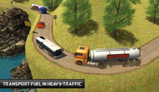 Öltanker Transporter 2018 Brennstoff LKW Fahr Sim screenshot 14