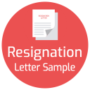 Resignation Letter Sample Icon