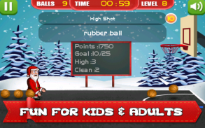 Santa Christmas Basketball Fun screenshot 5