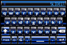 SlideIT Blue Digital Skin screenshot 3