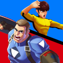 Superhero Captain X vs Kungfu Lee Icon