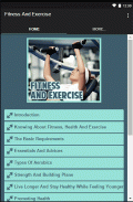 Fitness And Exercise screenshot 1
