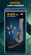 Pistol gunshot lock screen Simulator screenshot 3