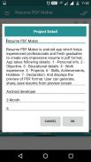 Resume PDF Maker / CV Builder screenshot 6