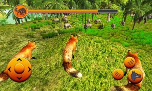 الحقيقي 3D البرية الثعلب محاكاة: عشيرة لعبة screenshot 2