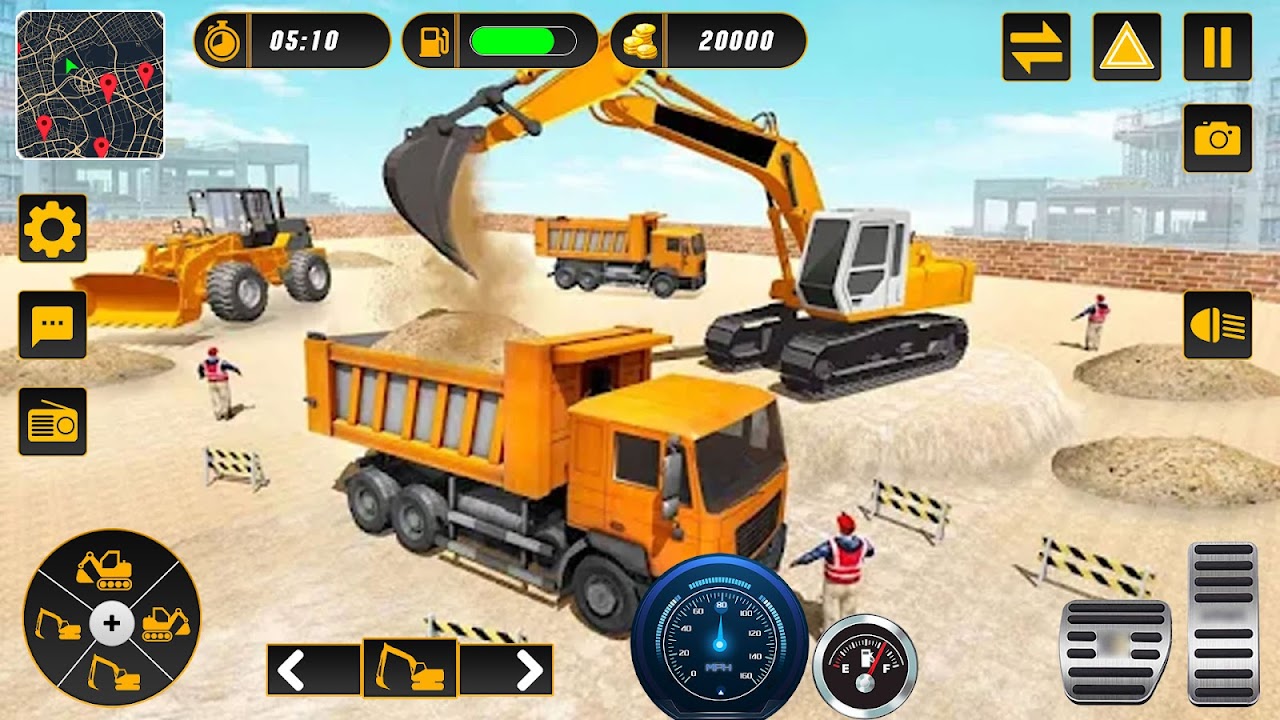 Jogos de caminhão simulador de guindaste de construção de  escavadeira::Appstore for Android