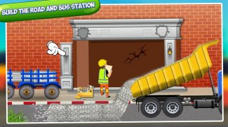 Bus Station Builder: Road Construction Game screenshot 1