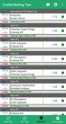 Cricket Betting Tips screenshot 1