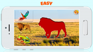 Animals puzzle game for kids screenshot 0