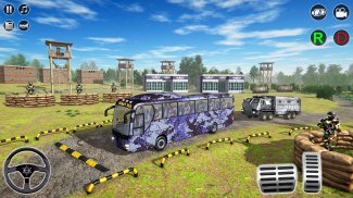 Offroad Army Bus Offline Games screenshot 6