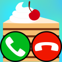 fake call and sms cake game Icon