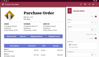 Purchase Order Maker screenshot 0