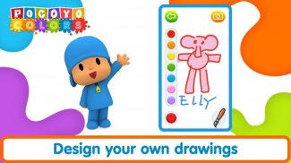 Pocoyo Colors:  Fun drawings! screenshot 1