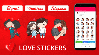 Love Stickers For Signal, WhatsApp & Telegram screenshot 1