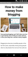 Learn to Make Money From Blogging screenshot 2