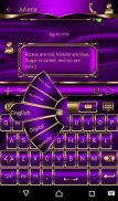 Free Abstract Violet Go Keyboard theme screenshot 0