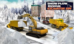 Winter Snow Rescue Excavator screenshot 6