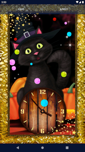Halloween Black Cat Wallpaper screenshot 6