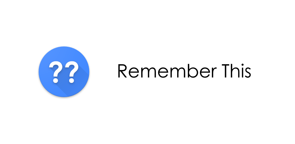 Remember app