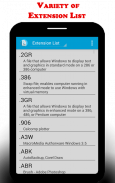 File extensions screenshot 1