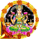 Lakshmi Diwali Theme Clock Lockscreen - LWP