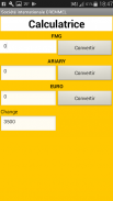 Calculatrice conversion FMG_Ariary_Euro screenshot 0