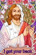 Bible Coloring - Paint by Number, Free Bible Games screenshot 12