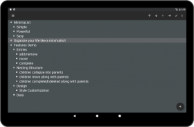 MinimaList Outline screenshot 3