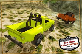 4x4 Jeep Ralli Sürücü Sim 3D screenshot 4
