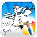 fish coloring book Icon