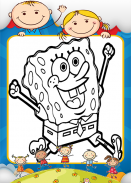 Coloring spongebob Games screenshot 3