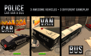 Police Car & Van Bus Parkir screenshot 0