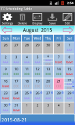 TC Scheduling Table screenshot 2